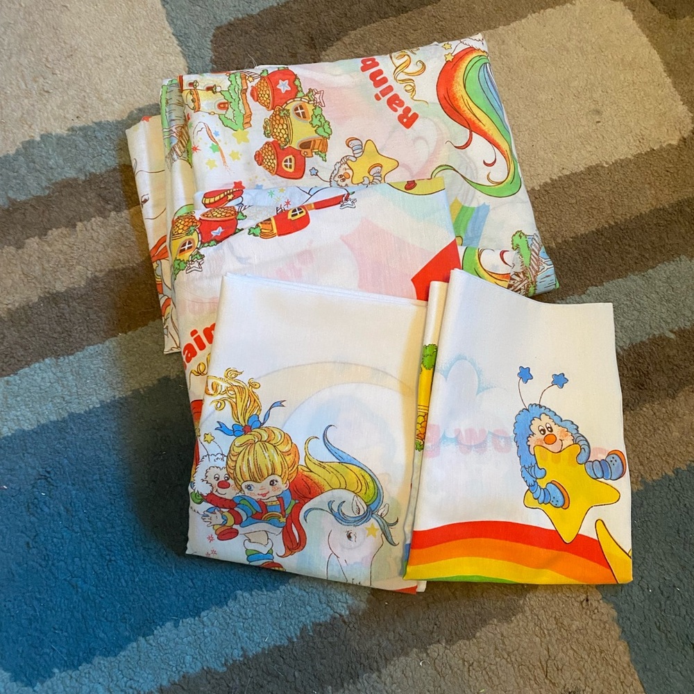Vintage Rainbow Brite full sheet set